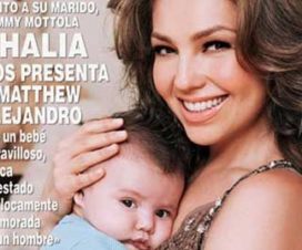 Foto Thalía Presento a su Pequeño Hijo